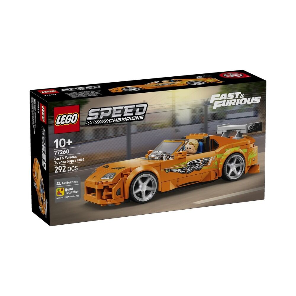 Lego speed champions - toyota supra mk4 de a todo gas