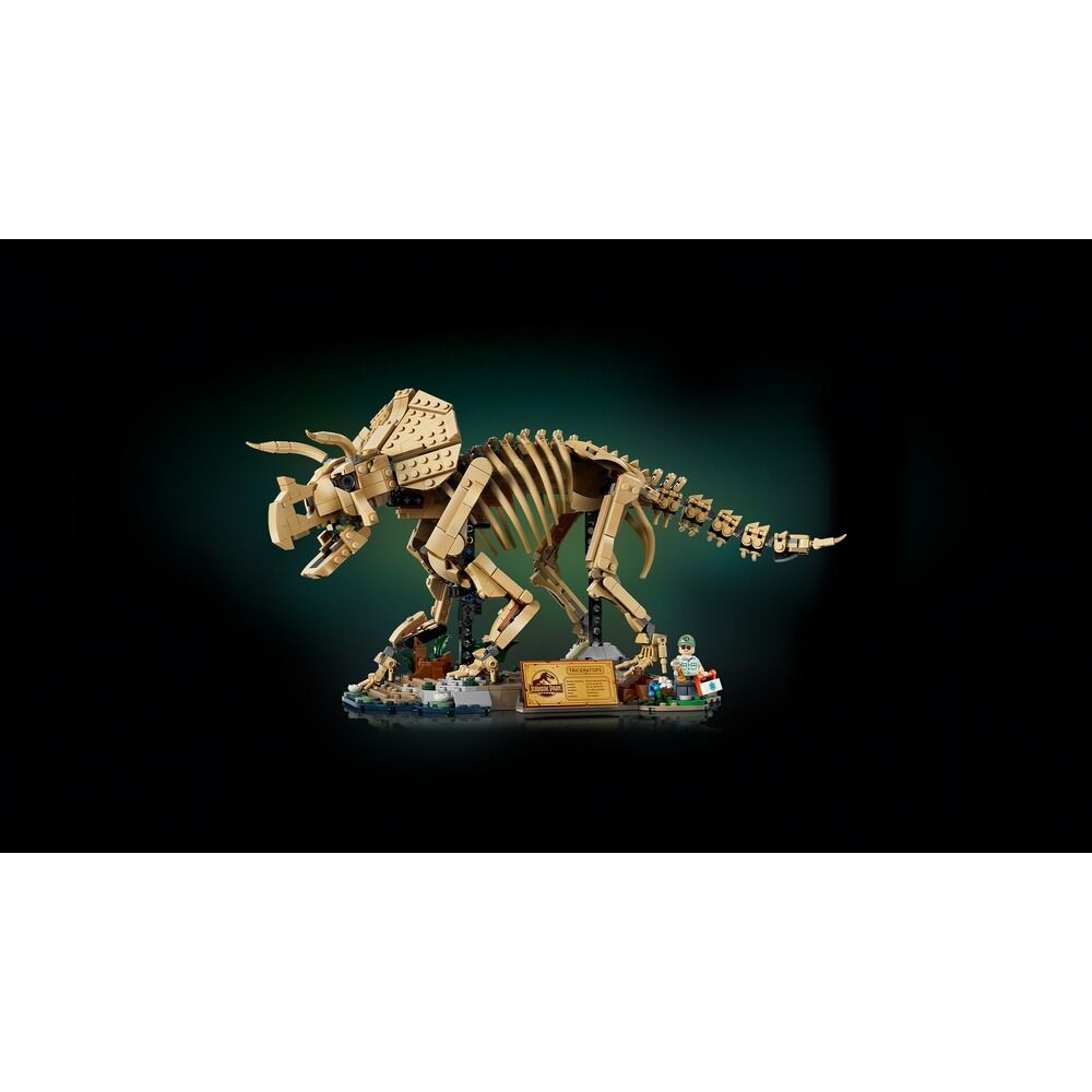 Lego jurassic world - fósiles de dinosaurio: triceratops