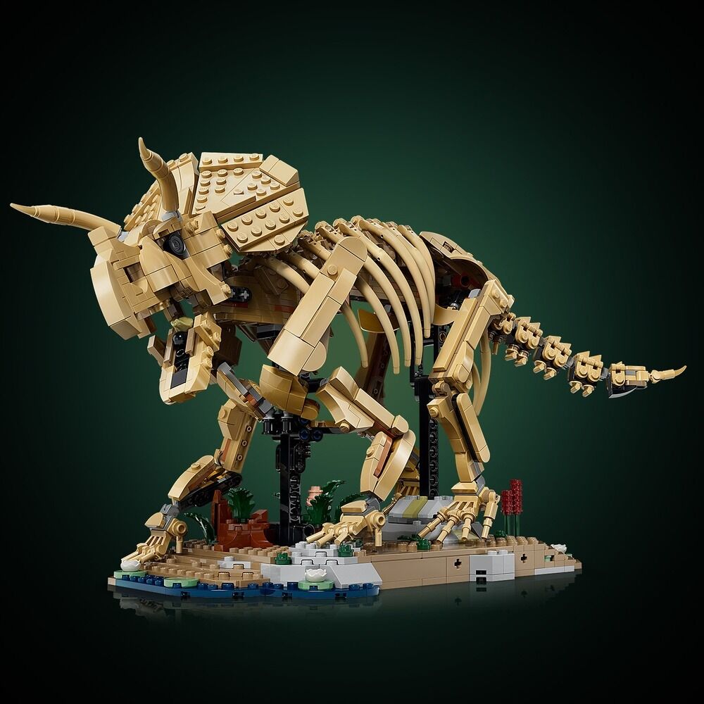 Lego jurassic world - fósiles de dinosaurio: triceratops