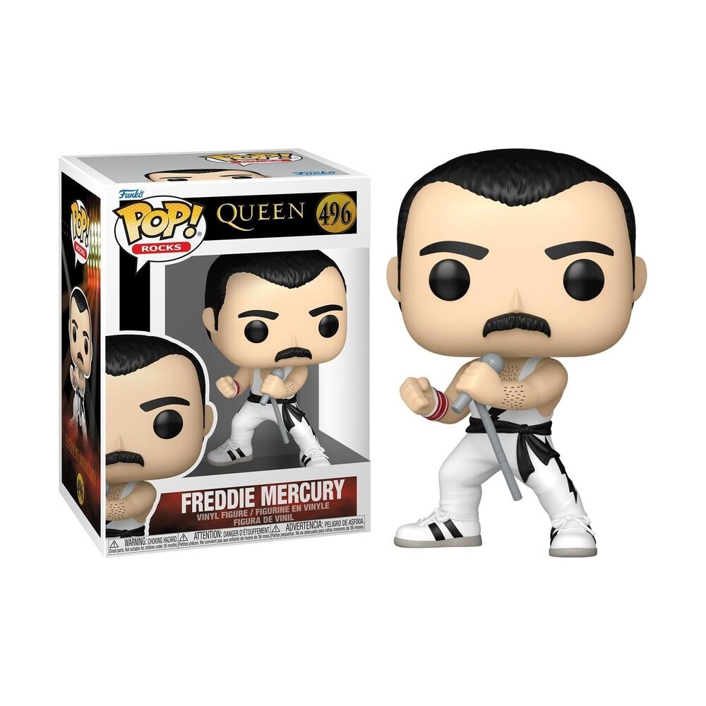 Funko pop! queen  freddie mercury (camiseta blanca)