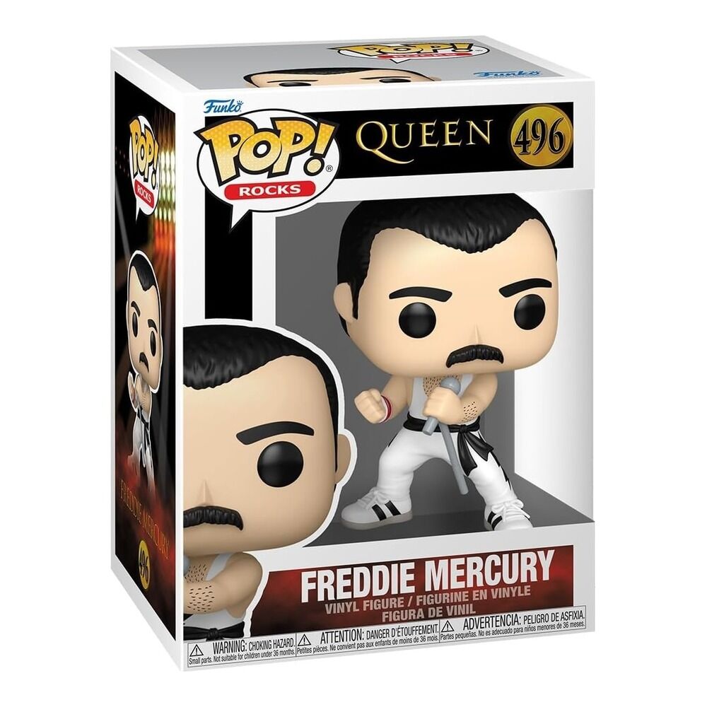 Funko pop! queen  freddie mercury (camiseta blanca)