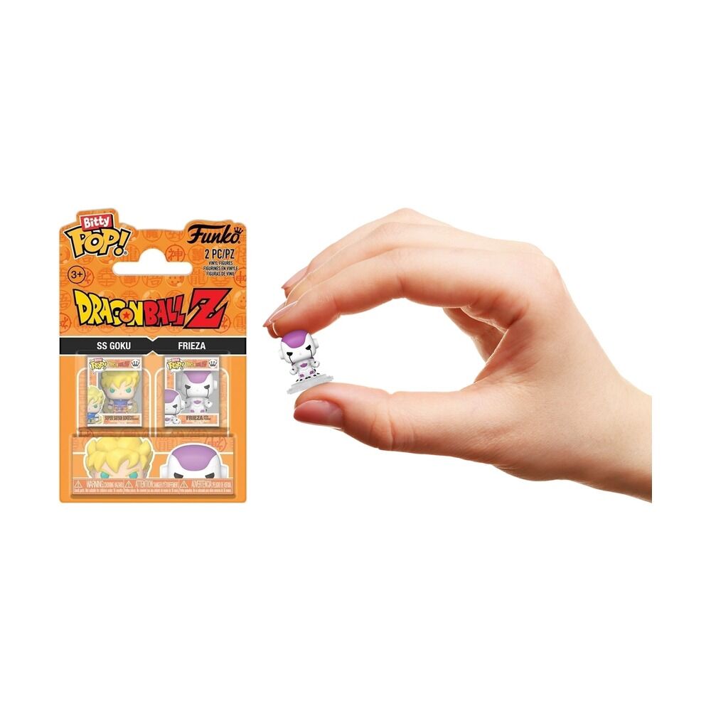 Funko bitty pop! dragon ball z - pack 2 super saiyan goku y frieza 4th form