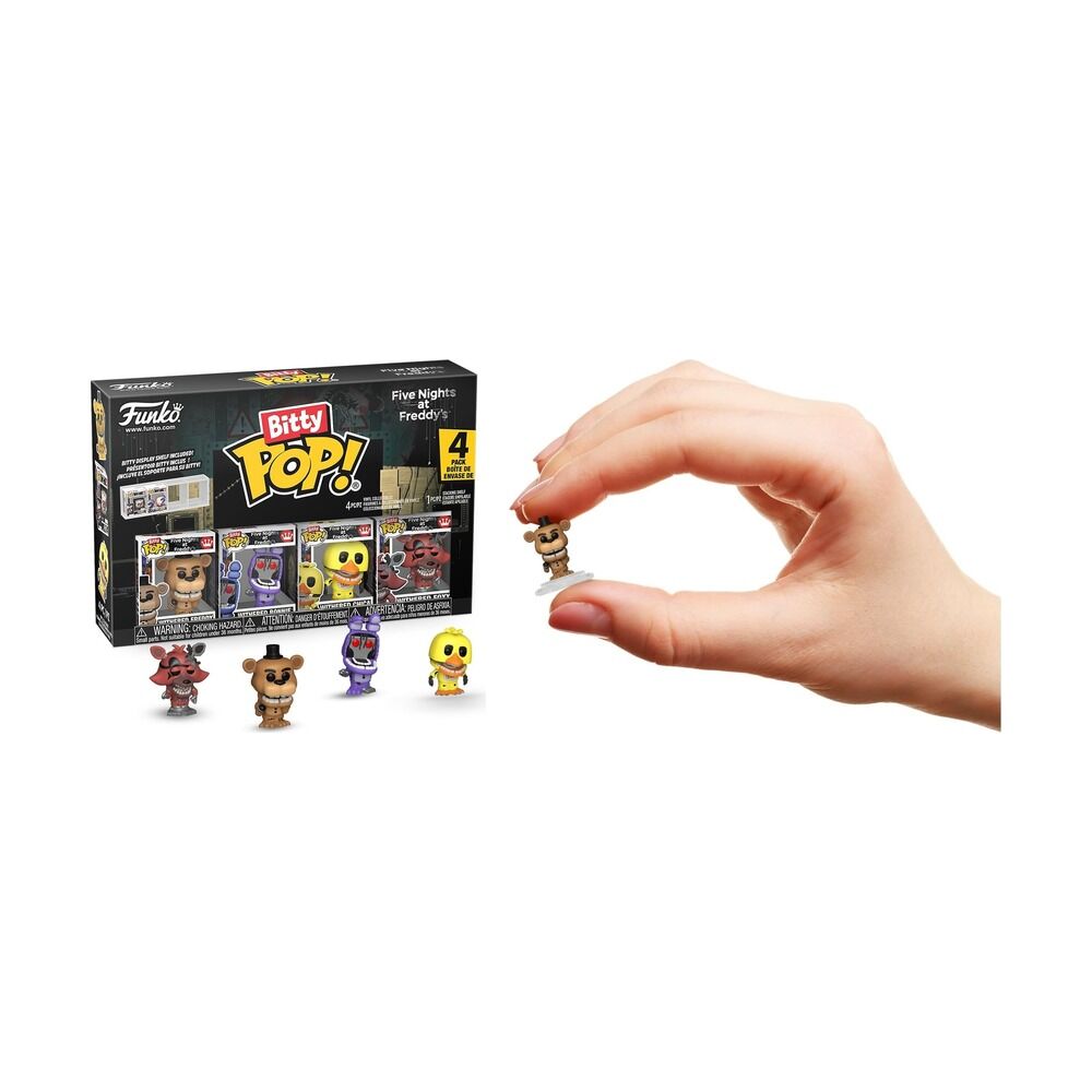 Funko bitty pop! five nights at freddy's pack de 4 - freddy, bonnie, chica, foxy