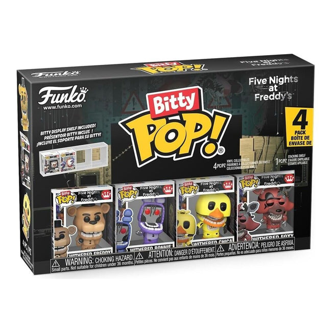 Funko bitty pop! five nights at freddy's pack de 4 - freddy, bonnie, chica, foxy Main Image
