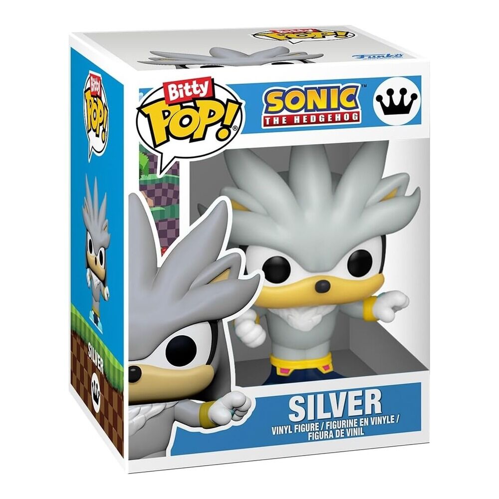 Funko bitty pop! sonic the hedgehog pack de 4 - shadow with emerald, rouge, neo metal sonic, silver the hedgehog