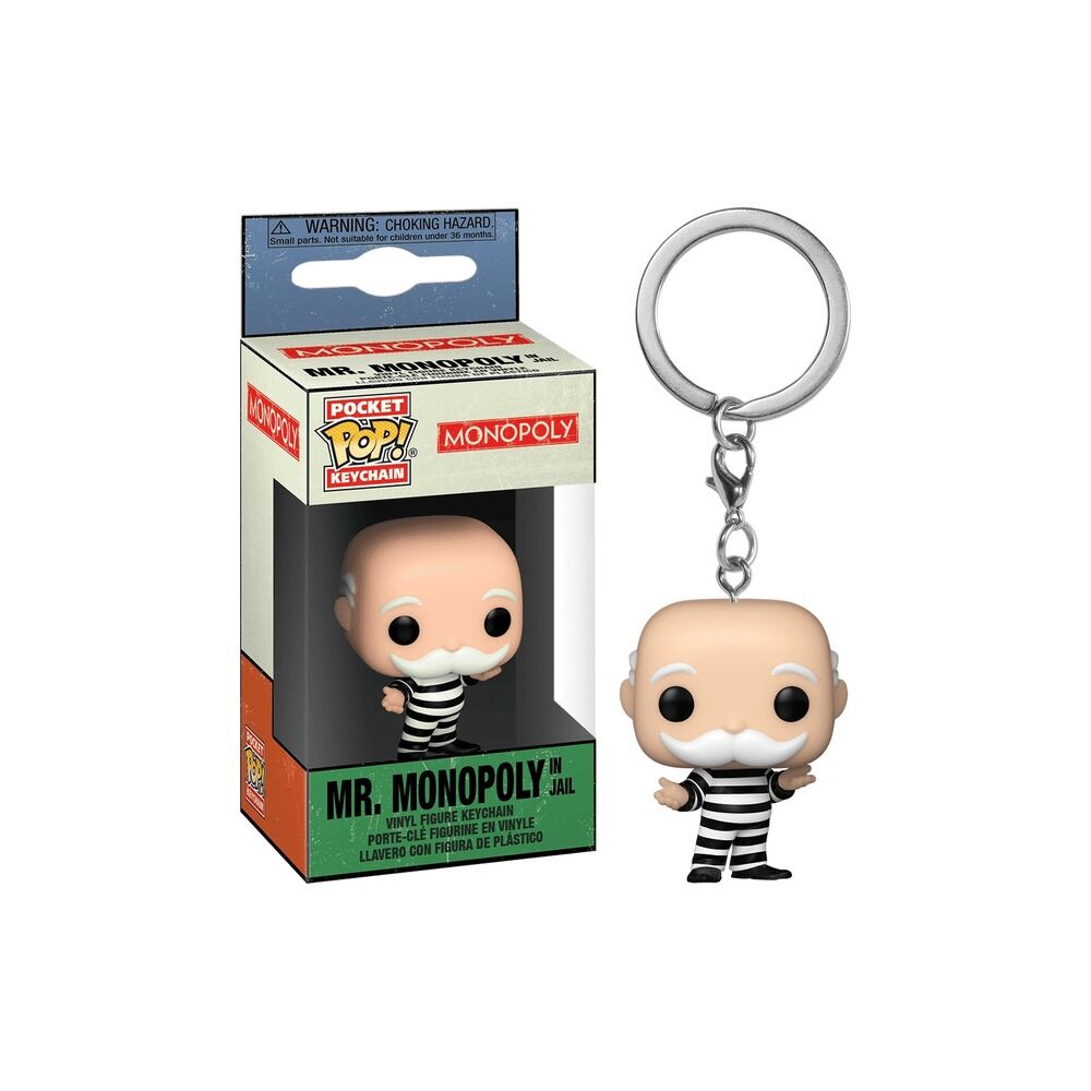 Pop! keychain monopoly - mr. monopoly encarcelado