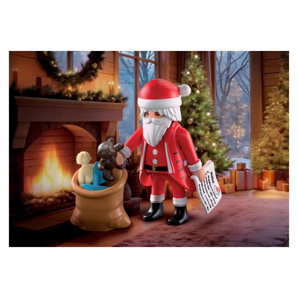 Playmobil - papá noel con lista de deseos
