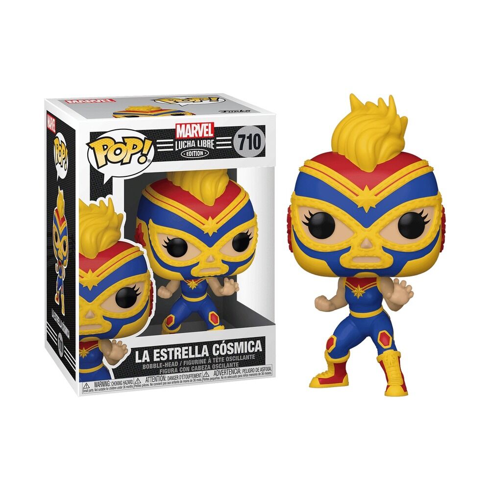 Funko pop! marvel: lucha libre - capitana marvel