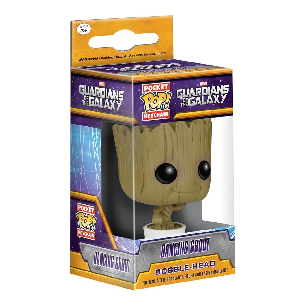 Funko pocket pop! llavero: los guardianes de la galaxia - groot bailando