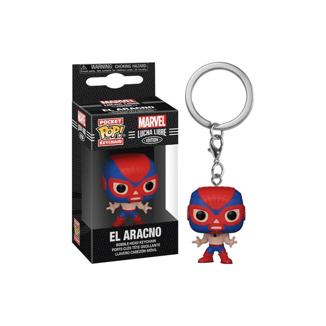 Funko pocket pop! llavero marvel: lucha libre - el aracno Hover Image