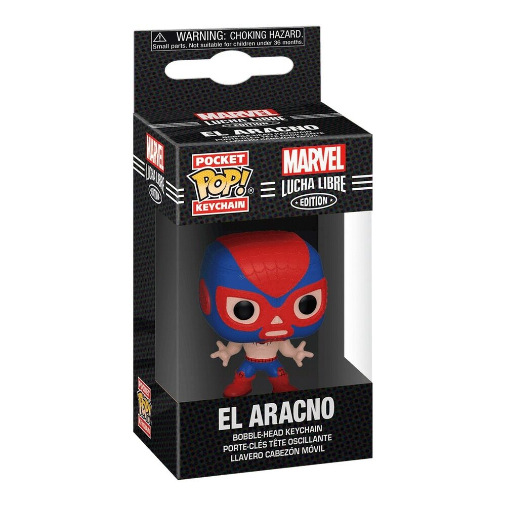 Funko pocket pop! llavero marvel: lucha libre - el aracno