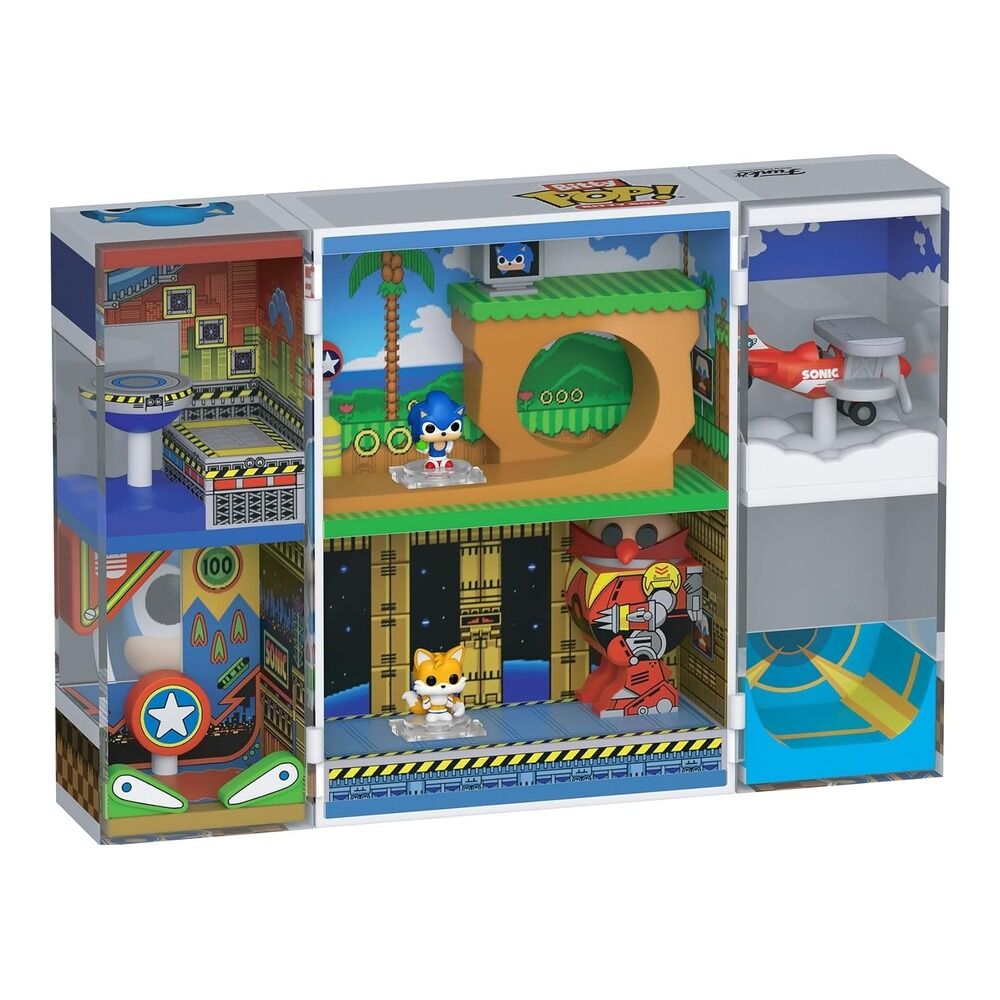 Funko bitty box: sonic the hedgehog - sonic 2 diorama set con sonic y tails