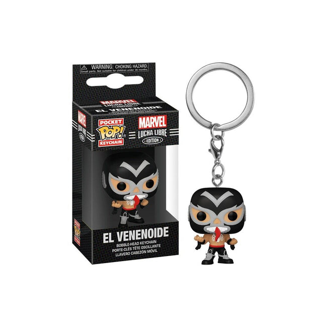 Funko pop! keychain marvel: lucha libre - el venenoide Hover Image