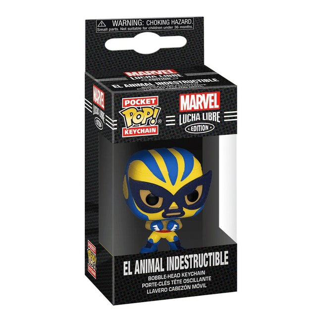 Funko pocket pop! keychain marvel: lucha libre - el animal indestructible Main Image
