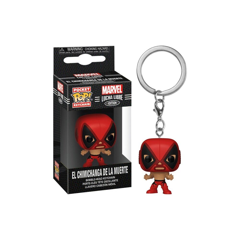 Funko pocket pop! llavero marvel: lucha libre - el chimichanga de la muerte