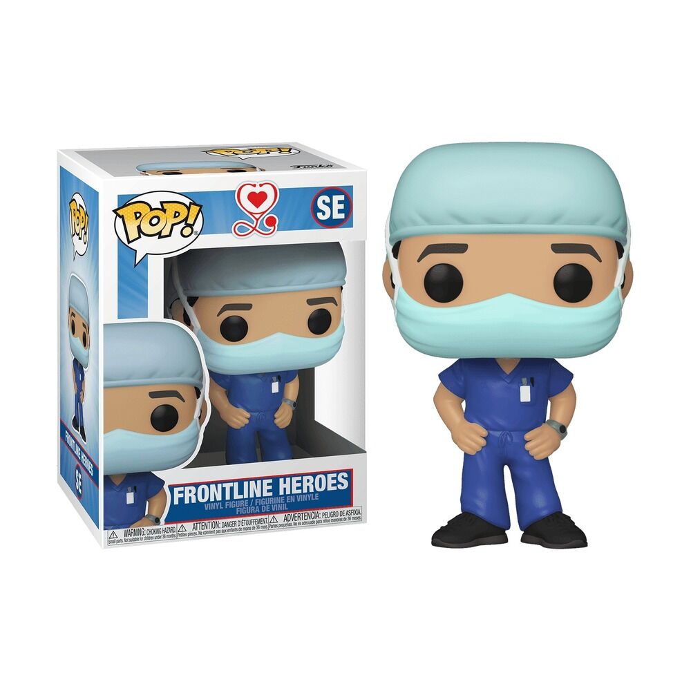 Funko pop! heroes - front line workers enfermero / medico 1