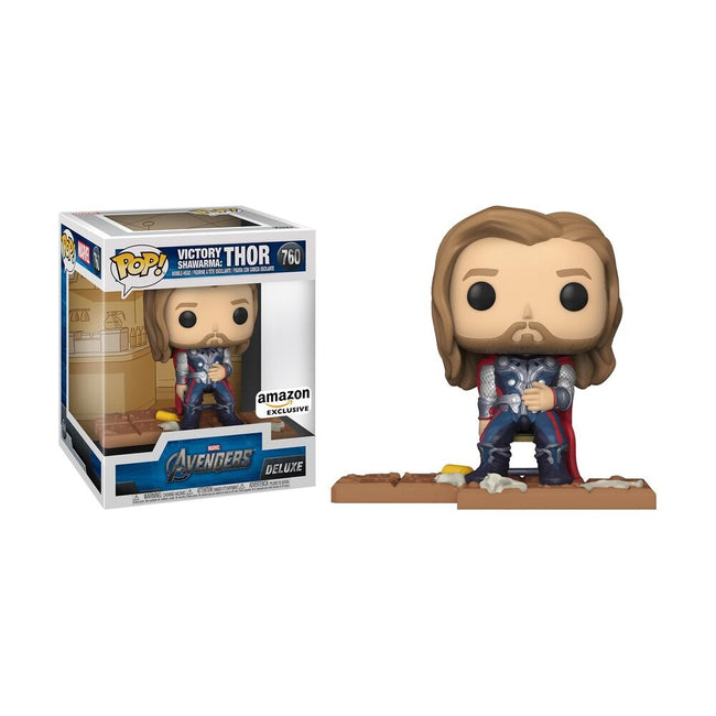 Funko pop! deluxe marvel: los vengadores - thor comiendo shawarma exclusivo Hover Image
