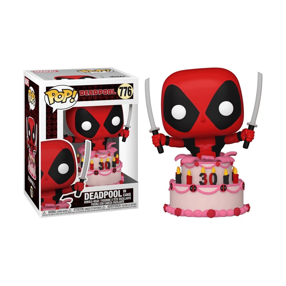 Funko pop! marvel deadpool - deadpool en tarta
