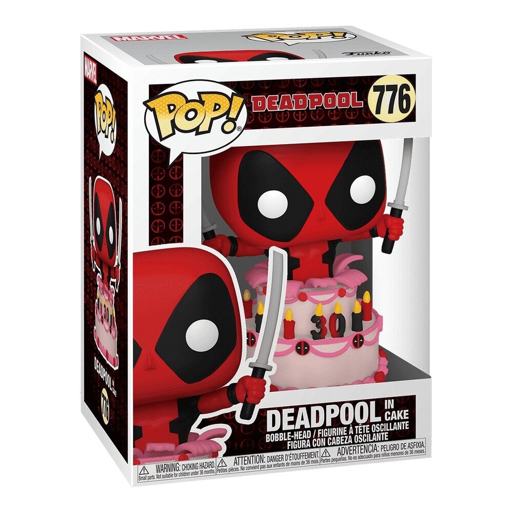 Funko pop! marvel deadpool - deadpool en tarta