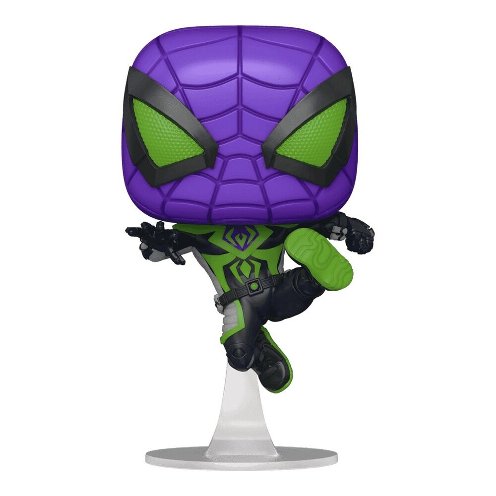 Funko pop! marvel spiderman - miles morales traje reinado purpura (metálico)