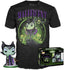 Funko pop! tees & vinyl disney - maléfica (diamond glitter) - camiseta talla l