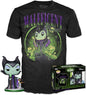 Funko pop! tees & vinyl disney - maléfica (diamond glitter) - camiseta talla l