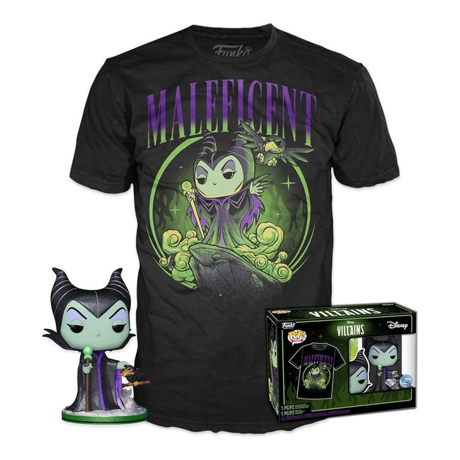 Funko pop! tees & vinyl disney - maléfica (diamond glitter) - camiseta talla xl Hover Image