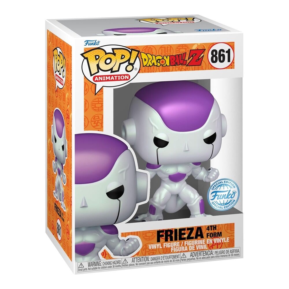Funko pop! tees & vinyl dragon ball z - frieza 4th form (special edition) + camiseta talla s