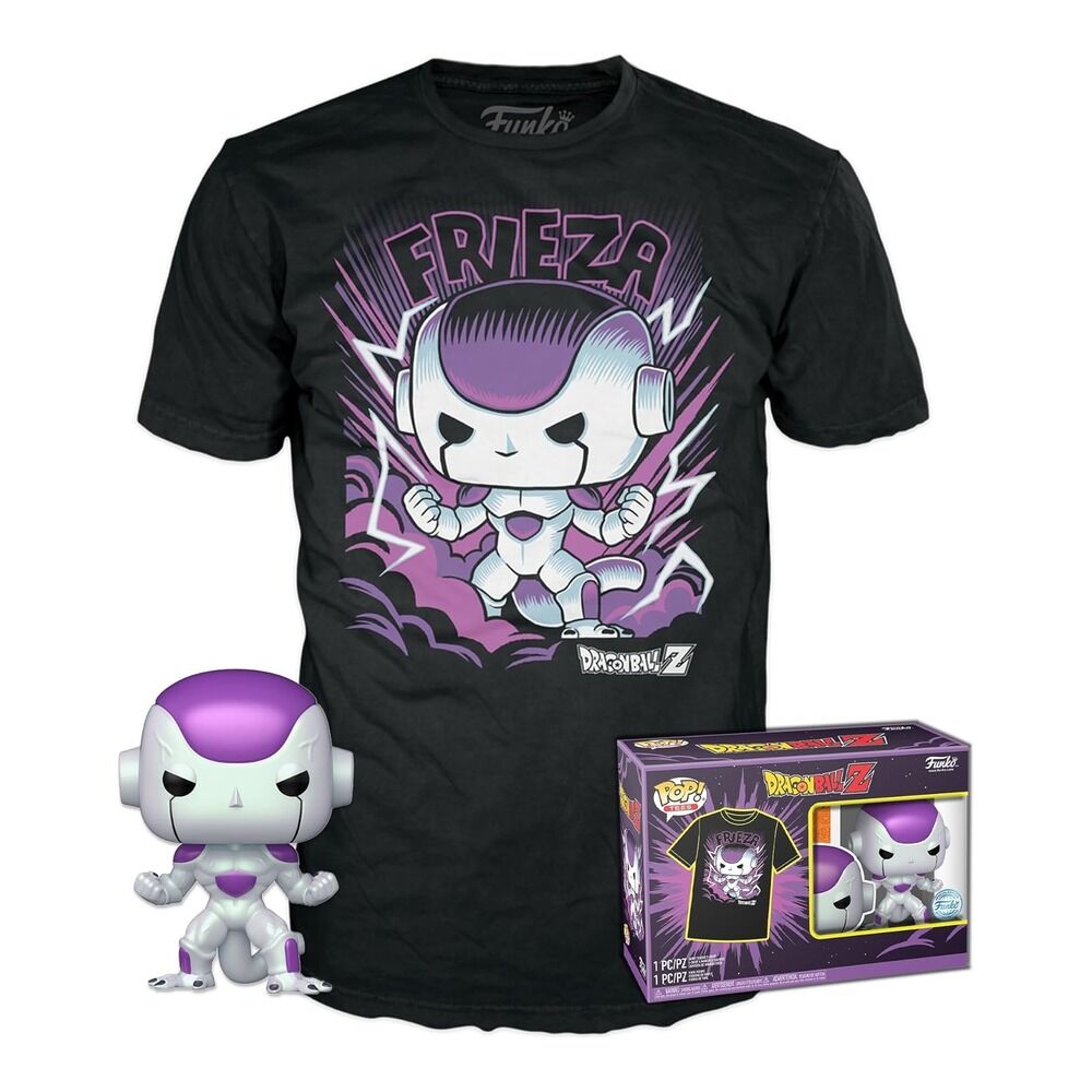 Funko pop! tees & vinyl dragon ball z - frieza 4th form (special edition) + camiseta talla s