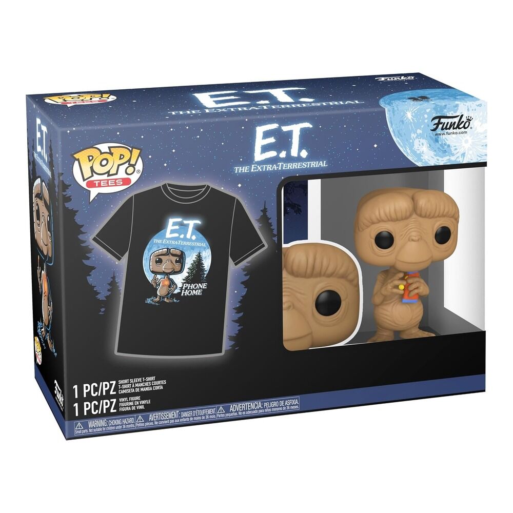 Funko pop! tees & vinyl e.t. - e.t. con reeses (special edition) + camiseta talla m