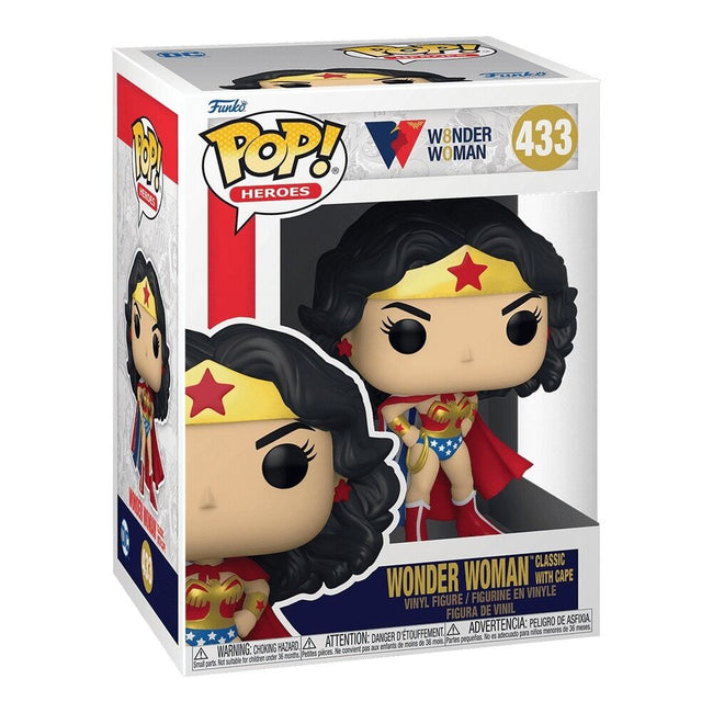 Funko pop! dc wonder woman 80th - wonder woman (clásica con capa) Main Image