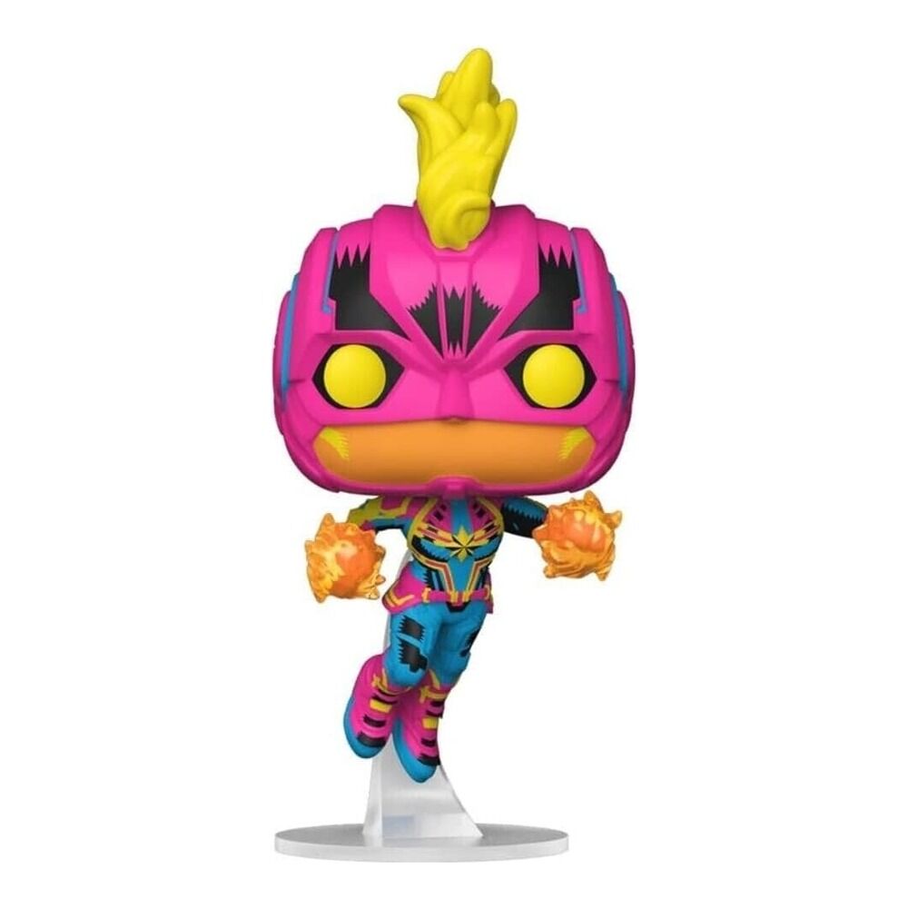 Funko pop! marvel: black light - capitana marvel exclusivo