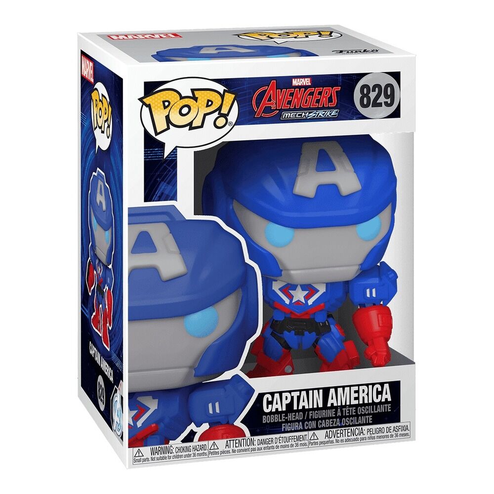 Funko pop! marvel mech strike - capitán america