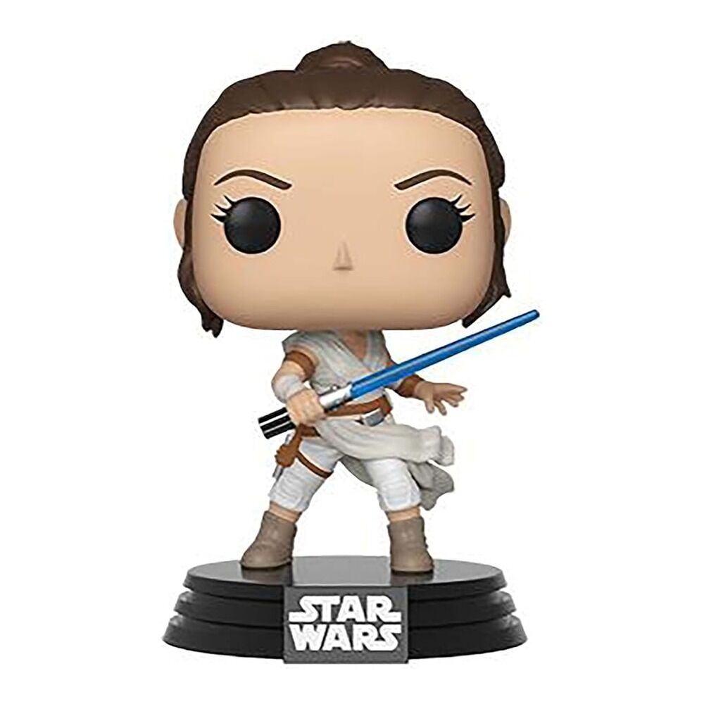 Funko pop! star wars - rey con sable láser