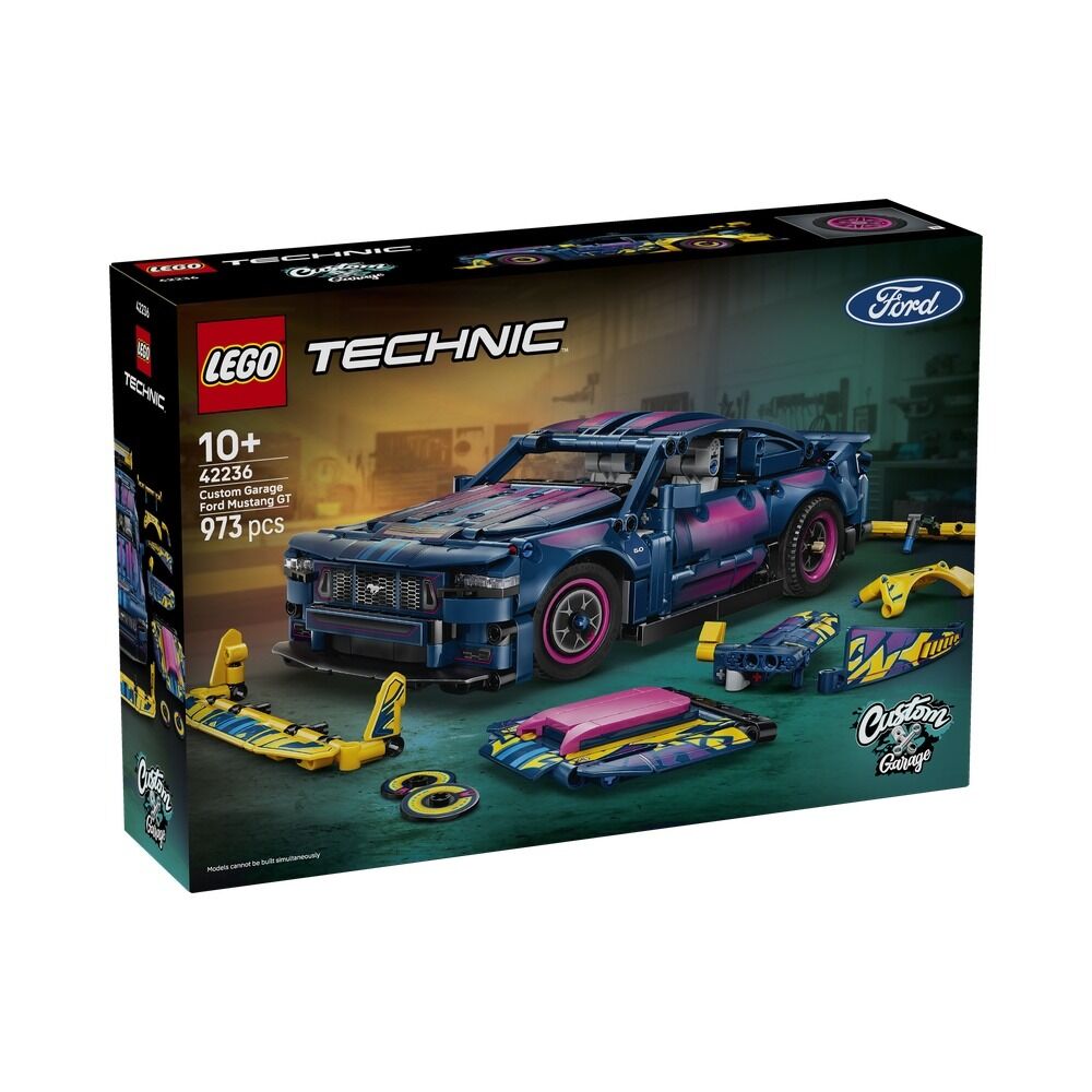 Lego technic - taller de tuning: coche ford mustang gt