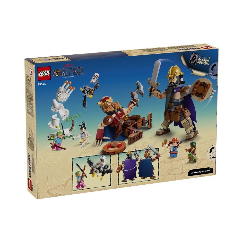 Lego one piece - dorry vs. brogy: gigantes de little garden