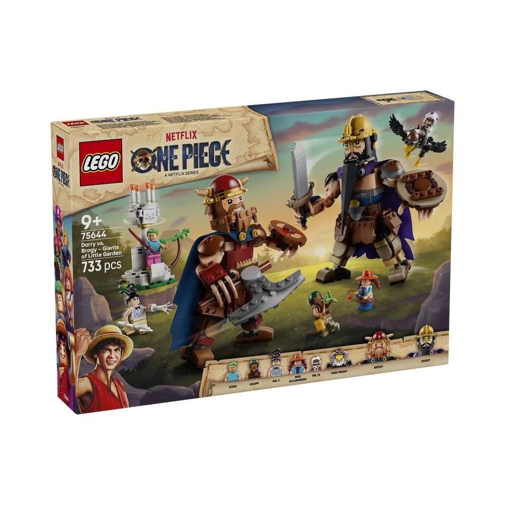 Lego one piece - dorry vs. brogy: gigantes de little garden