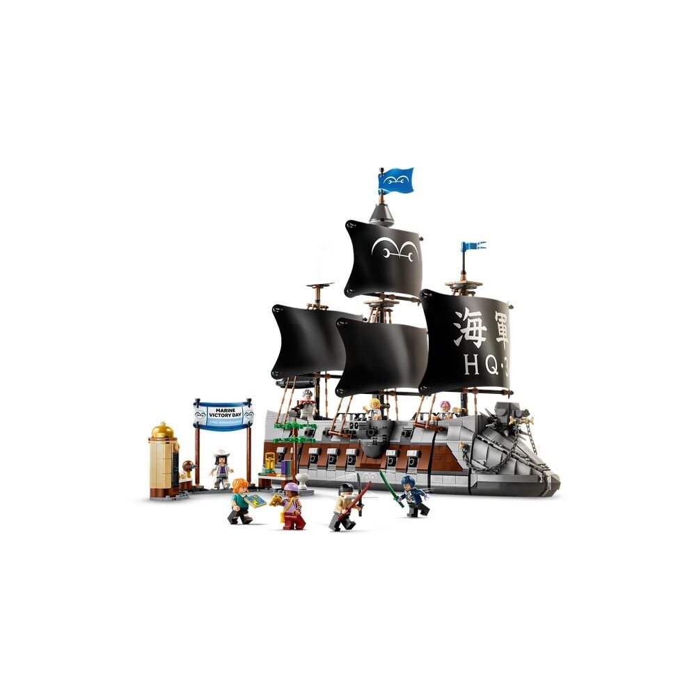 Lego one piece - barco de la marina de garp
