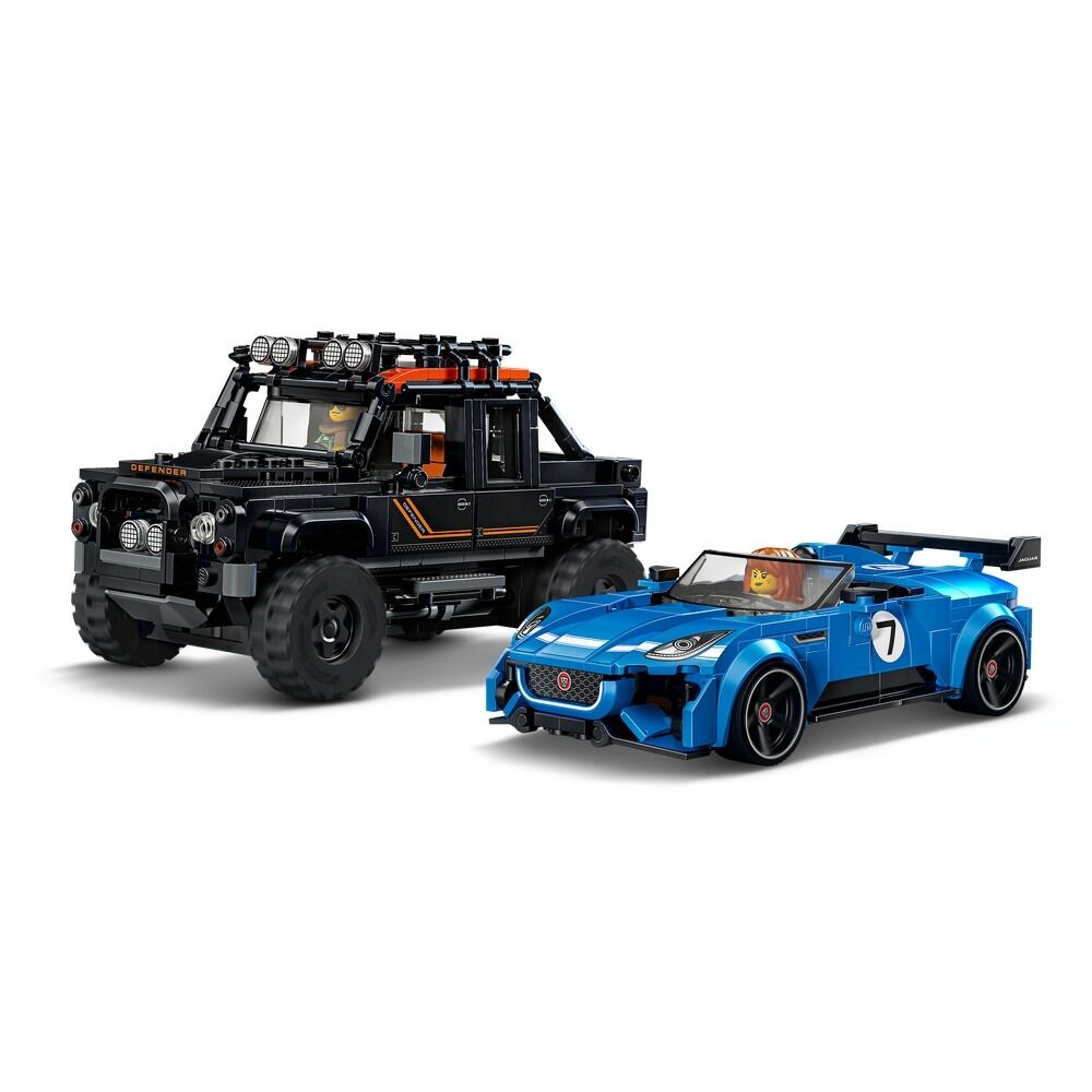 Lego speed champions - jaguar project 7 y land rover defender
