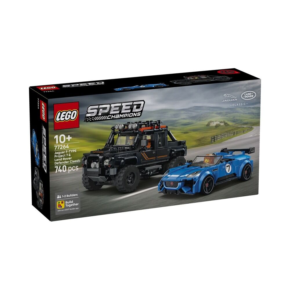 Lego speed champions - jaguar project 7 y land rover defender