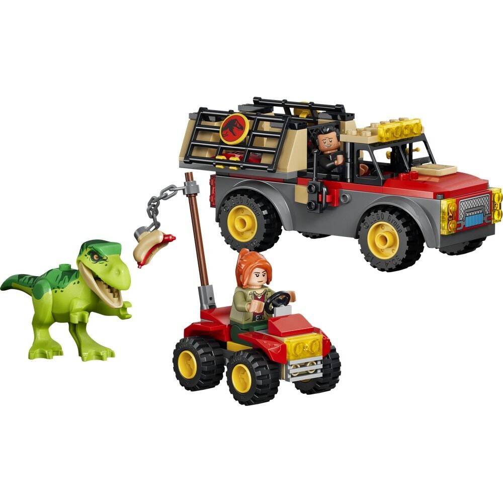 Lego jurassic world - camión de transporte del t. rex joven
