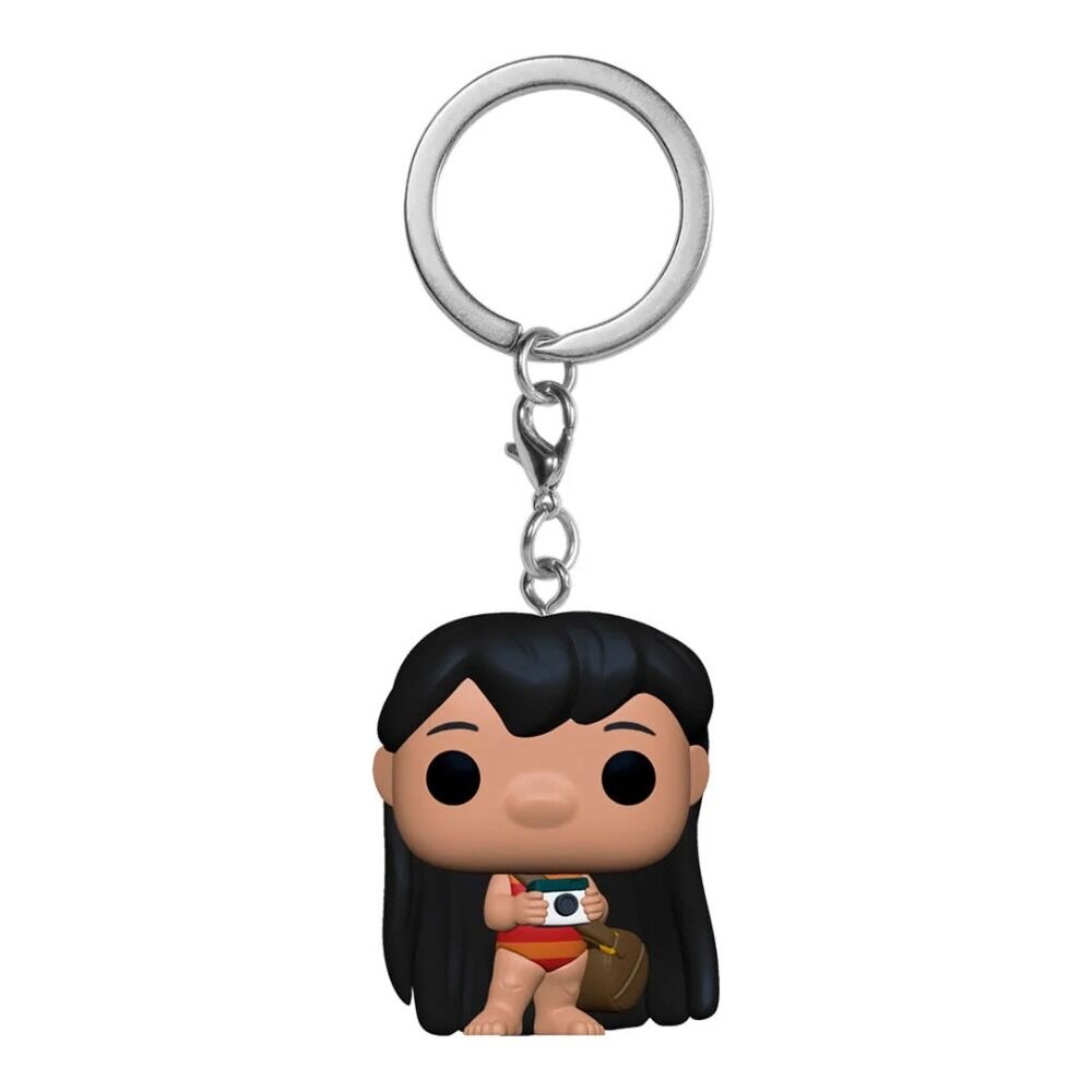 Funko pocket pop! llavero disney: lilo & stitch - lilo con cámara