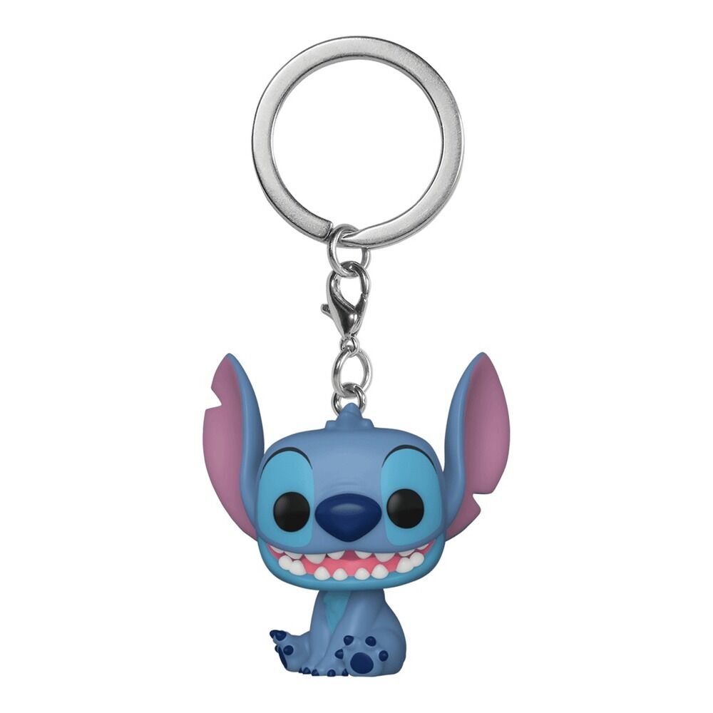 Funko pocket pop! keychain disney - llavero lilo & stitch (sentado sonriendo)