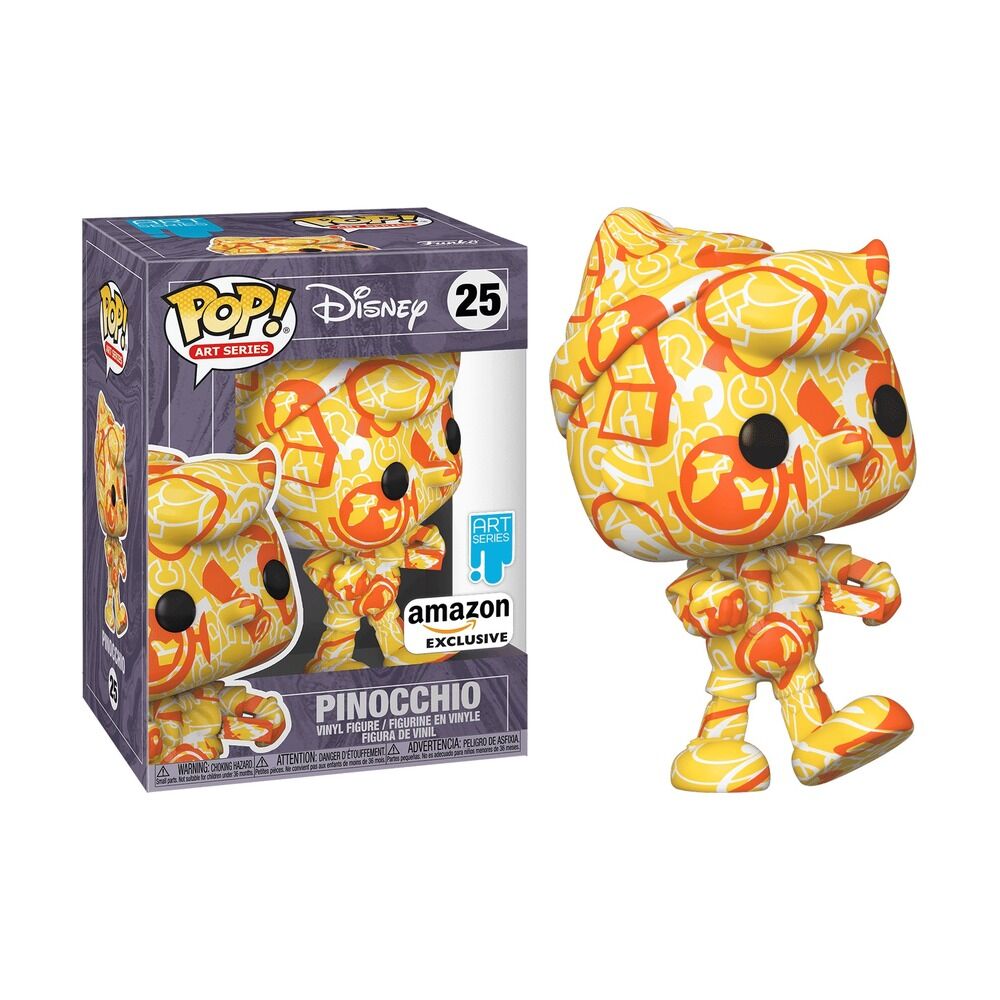 Funko pop! art series disney - pinocho exclusivo + caja protectora