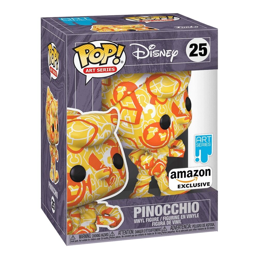 Funko pop! art series disney - pinocho exclusivo + caja protectora