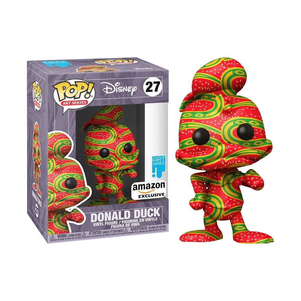 Funko pop! art series disney - pato donald exclusivo + caja protectora