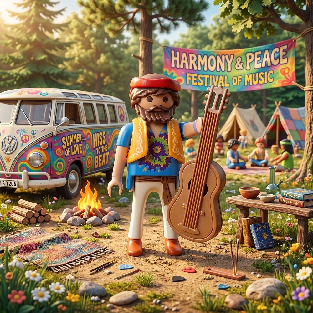 Playmobil hippie - sobres sorpresa serie 30 nios