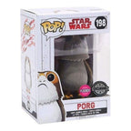Funko pop! star wars: los últimos jedi - porg (flocado) exclusivo