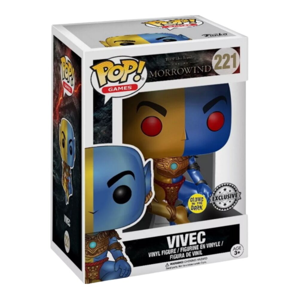 Funko pop! the elder scrolls morrowind - vivec (brilla en la oscuridad) exclusivo