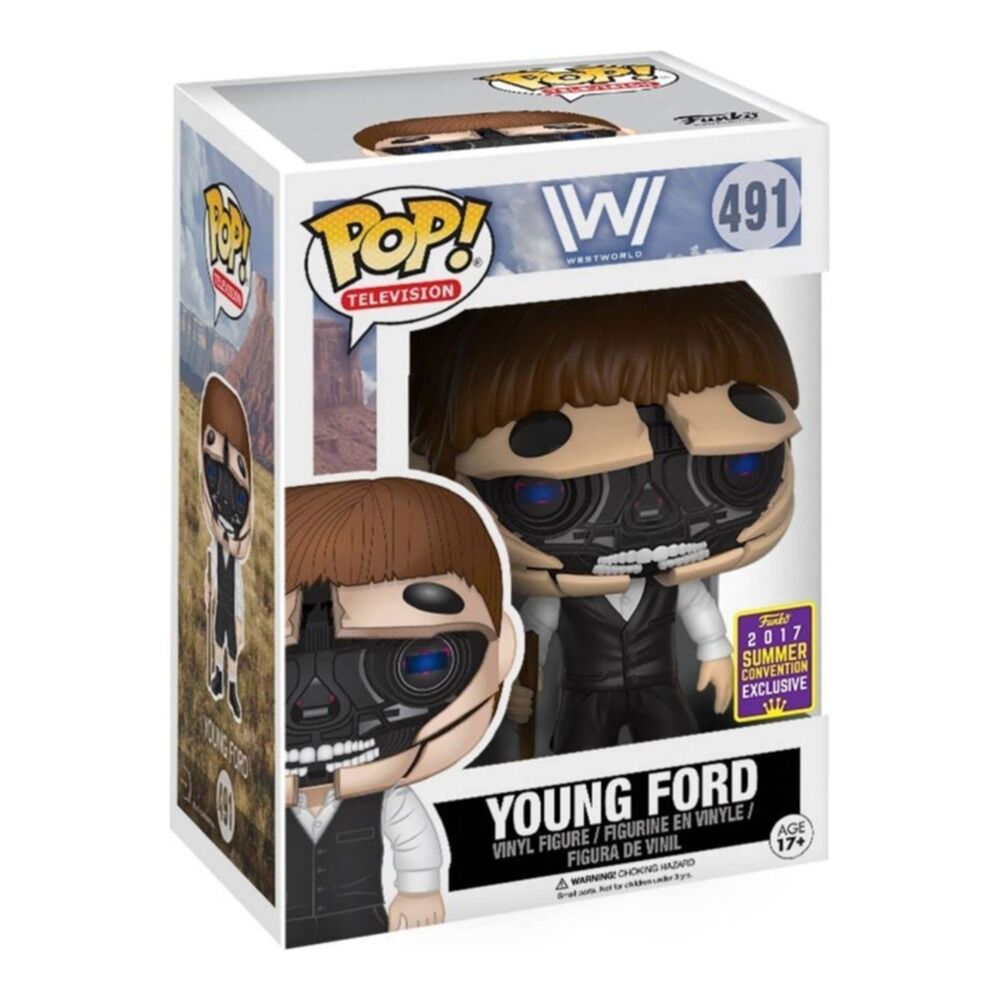 Funko pop! westworld - joven ford robótico (cara abierta) exclusivo sdcc 2017
